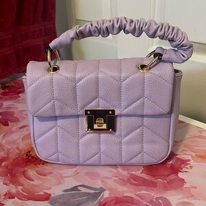 Purple Shoulder Bag with Elegant Design